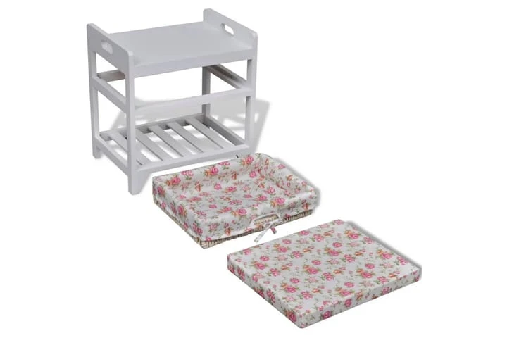 Förvaringsbänk Med Skohylla Och Förvaringskorgar Paulownia 4 Förvaringsbänk Med Skohylla Och Förvaringskorgar Paulownia - Bild 4