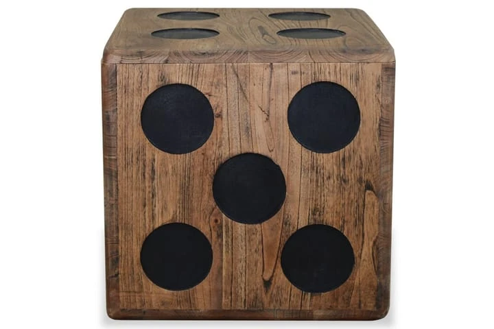 Förvaringsbox Mindi-trä 40x40x40 Cm Tärningsdesign 2 Förvaringsbox Mindi-trä 40x40x40 Cm Tärningsdesign - Bild 2