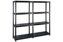 Förvaringshylla 4 Hyllor Svart 122x30,5x130 Cm Plast 11 Förvaringshylla 4 Hyllor Svart 122x30,5x130 Cm Plast -SONGMICS Försäljning forvaringshylla 4 hyllor svart 122x305x130 cm plast svart 3750583