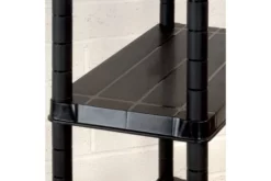 Förvaringshylla 4 Hyllor Svart 122x30,5x130 Cm Plast 12 Förvaringshylla 4 Hyllor Svart 122x30,5x130 Cm Plast -SONGMICS Försäljning forvaringshylla 4 hyllor svart 122x305x130 cm plast svart 3750584