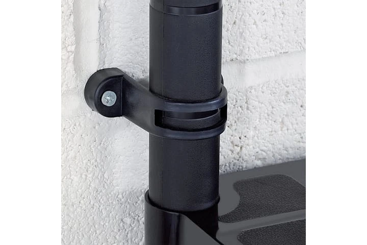 Förvaringshylla 4 Hyllor Svart 122x30,5x130 Cm Plast 6 Förvaringshylla 4 Hyllor Svart 122x30,5x130 Cm Plast - Bild 6