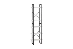 Förvaringshylla Vit 60x30x210 Cm Massiv Furu