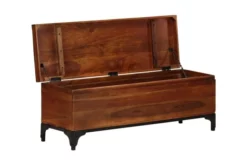 Förvaringskista 110x35x41 Cm Massivt Akaciaträ 12 Förvaringskista 110x35x41 Cm Massivt Akaciaträ -SONGMICS Försäljning forvaringskista 110x35x41 cm massivt akaciatra brun 4197547