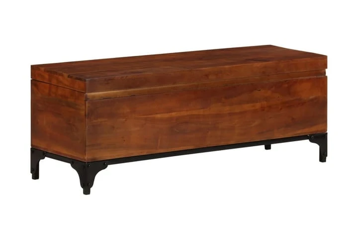 Förvaringskista 110x35x41 Cm Massivt Akaciaträ 4 Förvaringskista 110x35x41 Cm Massivt Akaciaträ - Bild 4