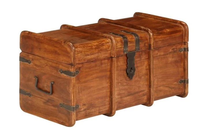 Förvaringskista 2 Delar Massivt Akaciaträ Med Sheshamfinish 9 Förvaringskista 2 Delar Massivt Akaciaträ Med Sheshamfinish - Bild 9