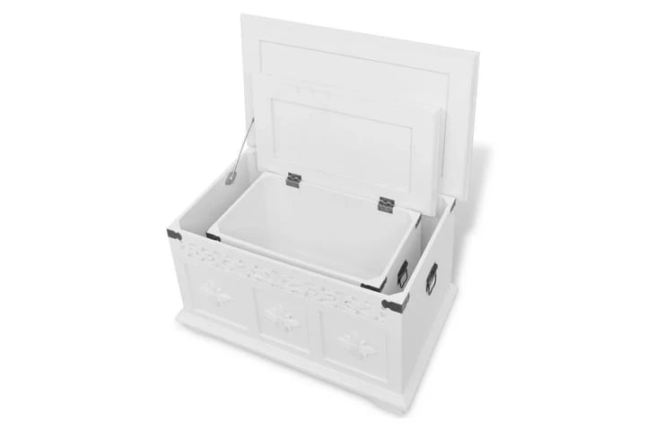 Förvaringskista 2 St Vit 4 Förvaringskista 2 St Vit - Bild 4