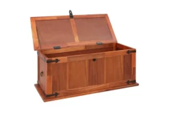 Förvaringskista 90x45x40 Cm Massivt Akaciaträ -SONGMICS Försäljning forvaringskista 90x45x40 cm massivt akaciatra brun 3059661