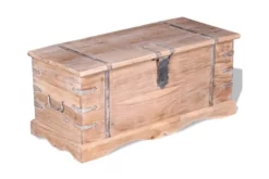 Förvaringskista I Massivt Trä -SONGMICS Försäljning forvaringskista akaciatra brun 3059412