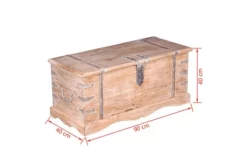 Förvaringskista I Massivt Trä -SONGMICS Försäljning forvaringskista akaciatra brun 3059414