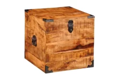Förvaringskista Kubisk Robust Mangoträ