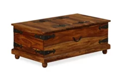 Förvaringskista Massiv Sheesham 90x50x35 Cm