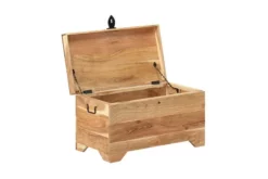 Förvaringskista Massivt Grovt Mangoträ -SONGMICS Försäljning forvaringskista massivt akaciatra tra 3606911