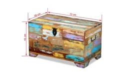 Förvaringskista Massivt återvunnet Trä 17 Förvaringskista Massivt återvunnet Trä -SONGMICS Försäljning forvaringskista massivt atervunnet tra flerfargad 3059393