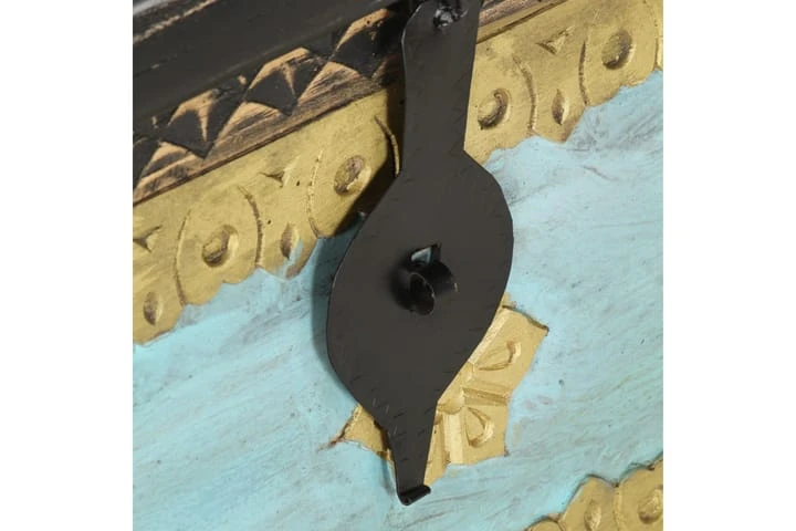 Förvaringskista Svart 80x40x45 Cm Massivt Mangoträ 8 Förvaringskista Svart 80x40x45 Cm Massivt Mangoträ - Bild 8