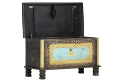 Förvaringskista Svart 80x40x45 Cm Massivt Mangoträ 12 Förvaringskista Svart 80x40x45 Cm Massivt Mangoträ -SONGMICS Försäljning forvaringskista svart 80x40x45 cm massivt mangotra svart 1741009