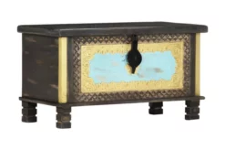 Förvaringskista Svart 80x40x45 Cm Massivt Mangoträ 13 Förvaringskista Svart 80x40x45 Cm Massivt Mangoträ -SONGMICS Försäljning forvaringskista svart 80x40x45 cm massivt mangotra svart 2054981