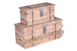 Förvaringskistor 2 Delar Akaciaträ 15 Förvaringskistor 2 Delar Akaciaträ -SONGMICS Försäljning forvaringskistor 2 delar akaciatra brun 3504392