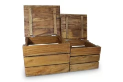 Förvaringskistor 2 St Massivt återvunnet Trä -SONGMICS Försäljning forvaringskistor 2 st massivt atervunnet tra brun 3059434