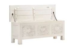 Förvaringslåda 110x30x40 Cm Massivt Akaciaträ 12 Förvaringslåda 110x30x40 Cm Massivt Akaciaträ -SONGMICS Försäljning forvaringslada 110x30x40 cm massivt akaciatra vit 4111663