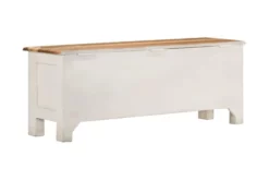 Förvaringslåda 110x30x40 Cm Massivt Akaciaträ 13 Förvaringslåda 110x30x40 Cm Massivt Akaciaträ -SONGMICS Försäljning forvaringslada 110x30x40 cm massivt akaciatra vit 4111664