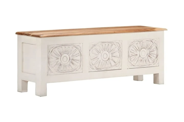 Förvaringslåda 110x30x40 Cm Massivt Akaciaträ 5 Förvaringslåda 110x30x40 Cm Massivt Akaciaträ - Bild 5