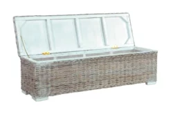 Förvaringslåda 120 Cm Vit Kubu-rotting Och Massivt Mangoträ 10 Förvaringslåda 120 Cm Vit Kubu-rotting Och Massivt Mangoträ -SONGMICS Försäljning forvaringslada 120 cm vit kubu rotting och massivt mangotra vit 2054952