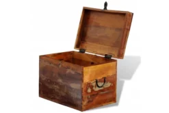 Förvaringslåda återvunnet Trä -SONGMICS Försäljning forvaringslada atervunnet tra brun 4937195