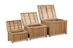 Förvaringslådor I Bambu 3 St 9 Förvaringslådor I Bambu 3 St -SONGMICS Försäljning forvaringslador i bambu 3 st brun 3059382