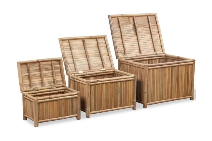 Förvaringslådor I Bambu 3 St 3 Förvaringslådor I Bambu 3 St - Bild 3