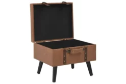 Förvaringspall 40 Cm Ljusbrun Konstläder -SONGMICS Försäljning forvaringspall 40 cm brun konstlader brun 4937568