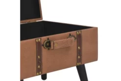 Förvaringspall 40 Cm Ljusbrun Konstläder -SONGMICS Försäljning forvaringspall 40 cm brun konstlader brun 4937572