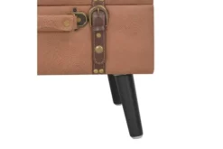 Förvaringspall 40 Cm Ljusbrun Konstläder -SONGMICS Försäljning forvaringspall 40 cm brun konstlader brun 4937574