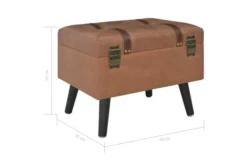 Förvaringspall 40 Cm Ljusbrun Konstläder -SONGMICS Försäljning forvaringspall 40 cm brun konstlader brun 4937575