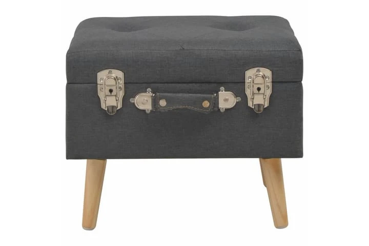 Förvaringspall 40 Cm Beige Tyg 2 Förvaringspall 40 Cm Beige Tyg - Bild 2