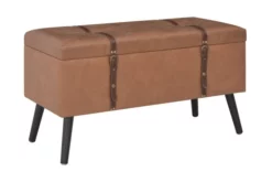 Förvaringspallar 3 St Beige Konstläder -SONGMICS Försäljning forvaringspallar 3 st brun konstlader brun 3060175