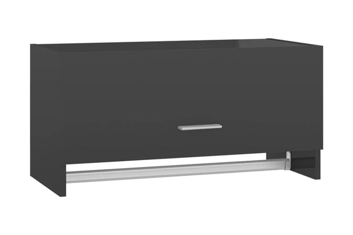 Garderob Högglans Svart 70x32,5x35 Cm Spånskiva 1 Garderob Högglans Svart 70x32,5x35 Cm Spånskiva