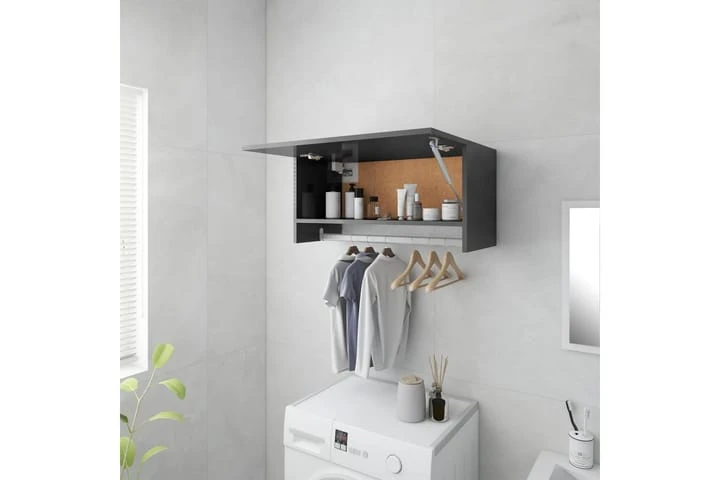 Garderob Högglans Svart 70x32,5x35 Cm Spånskiva 8 Garderob Högglans Svart 70x32,5x35 Cm Spånskiva - Bild 8