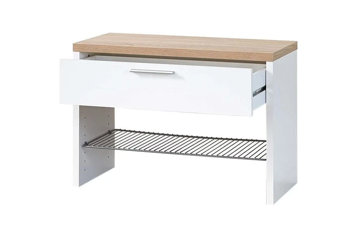 Germania Skohylla/bänk Top Vit & Sonoma Ek 3192-178 6 Germania Skohylla/bänk Top Vit & Sonoma Ek 3192-178 - Bild 6