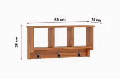 Hatthylla Dzyda 65x15 Cm -SONGMICS Försäljning hatthylla dzyda 65x15 cm morkbrun 3751615