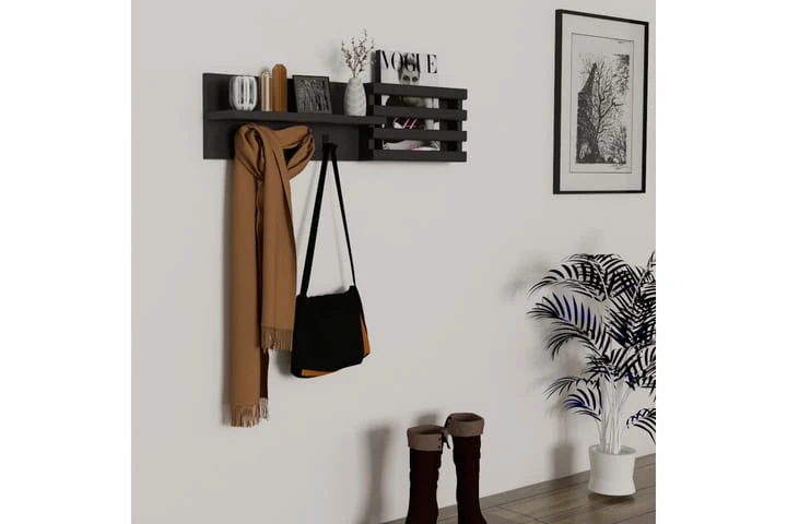 Hatthylla Husow 80x11 Cm 2 Hyllor 2 Hatthylla Husow 80x11 Cm 2 Hyllor - Bild 2