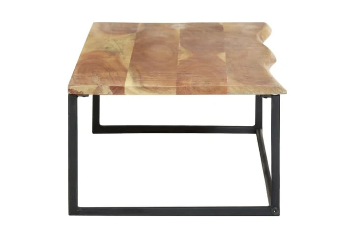 Hatthylla Med Levande Kant 100x35x22 Cm Massivt Akaciaträ 3 Hatthylla Med Levande Kant 100x35x22 Cm Massivt Akaciaträ - Bild 3