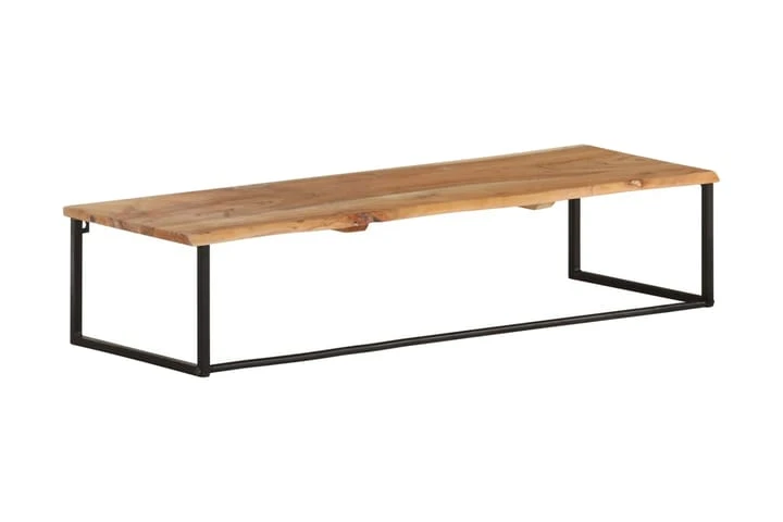 Hatthylla Med Levande Kant 100x35x22 Cm Massivt Akaciaträ 5 Hatthylla Med Levande Kant 100x35x22 Cm Massivt Akaciaträ - Bild 5