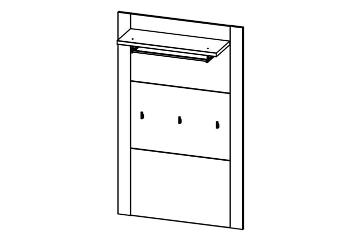 Hatthyllepanel Nigel 96 Cm 4 Hatthyllepanel Nigel 96 Cm - Bild 4