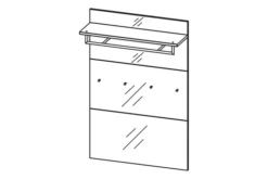 Hatthyllepanel Rupert 97 Cm 13 Hatthyllepanel Rupert 97 Cm -SONGMICS Försäljning hatthyllepanel rupert 97 cm vit 746944