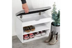 HI Skohylla Med Bänk Kudde 60x30x45 Cm 5 HI Skohylla Med Bänk Kudde 60x30x45 Cm -SONGMICS Försäljning hi skohylla med bank kudde 60x30x45 cm vit 1962037