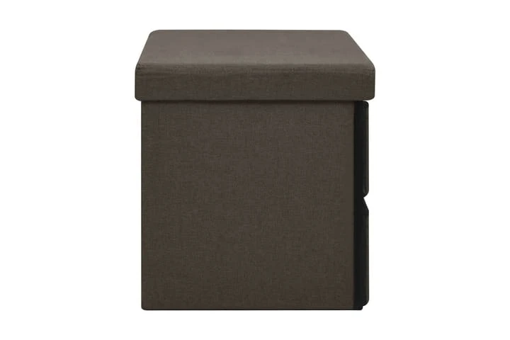 Hopfällbar Förvaringsbänk Blå 76x38x38 Cm Konstlinne 5 Hopfällbar Förvaringsbänk Blå 76x38x38 Cm Konstlinne - Bild 5