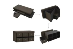 Hopfällbar Förvaringsbänk Blå 76x38x38 Cm Konstlinne 16 Hopfällbar Förvaringsbänk Blå 76x38x38 Cm Konstlinne -SONGMICS Försäljning hopfallbar forvaringsbank morkbrun 76x38x38 cm konstlinne morkbrun 4620306