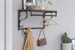 Industriell Klädeshängare Svart 13 Industriell Klädeshängare Svart -SONGMICS Försäljning industriell kladeshangare svart vasagle 2054277