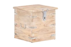 Kista 40x40x40 Cm Massivt Akaciaträ -SONGMICS Försäljning kista 40x40x40 cm massivt akaciatra brun 3055957