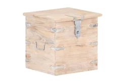 Kista 40x40x40 Cm Massivt Akaciaträ -SONGMICS Försäljning kista 40x40x40 cm massivt akaciatra brun 3055958